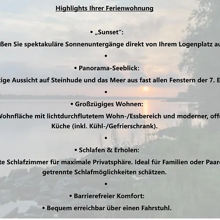 Sunset - Traumhafter Seeblick & Sauna In Steinhude شقة فونستورف